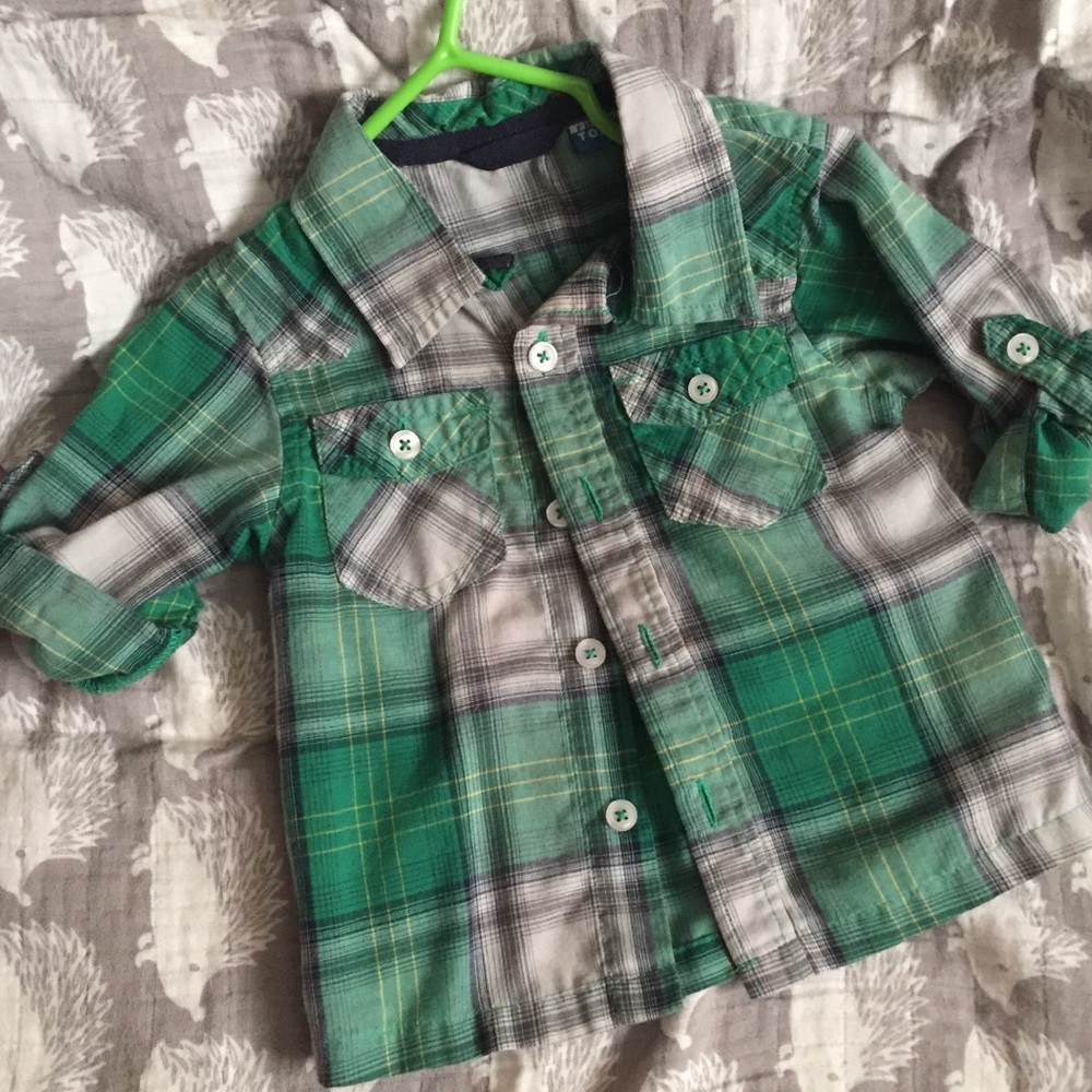 Toddler boy button up shirt